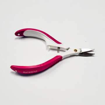 Curved Snippet Scissors (Red)